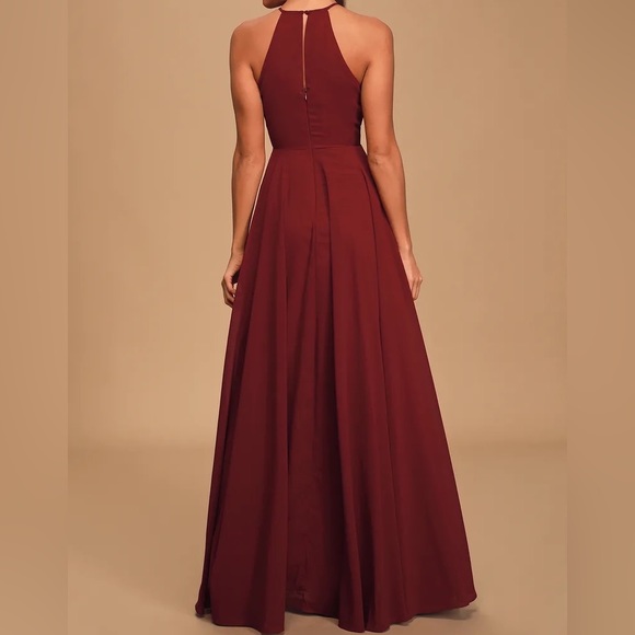 Burgundy Maxi Dress - Picture 2 of 3